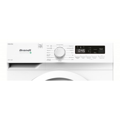 Brandt WFB171QWG Πλυντήριο Ρούχων 7kg με Ατμό 1200 Στροφών Slim